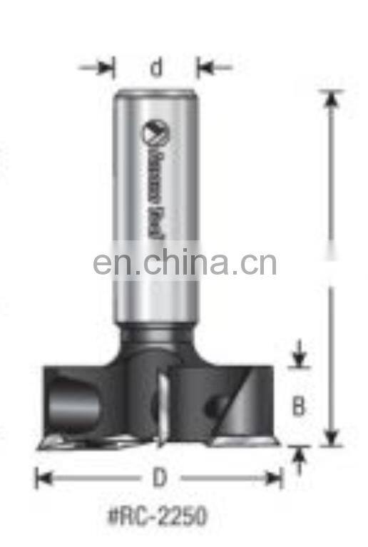 LIVTER replaceable insert blade spoilboard 1-1/2'' Dia. x 1/2'' H x 1/2'' Shank face milling cutter surfacing router bit