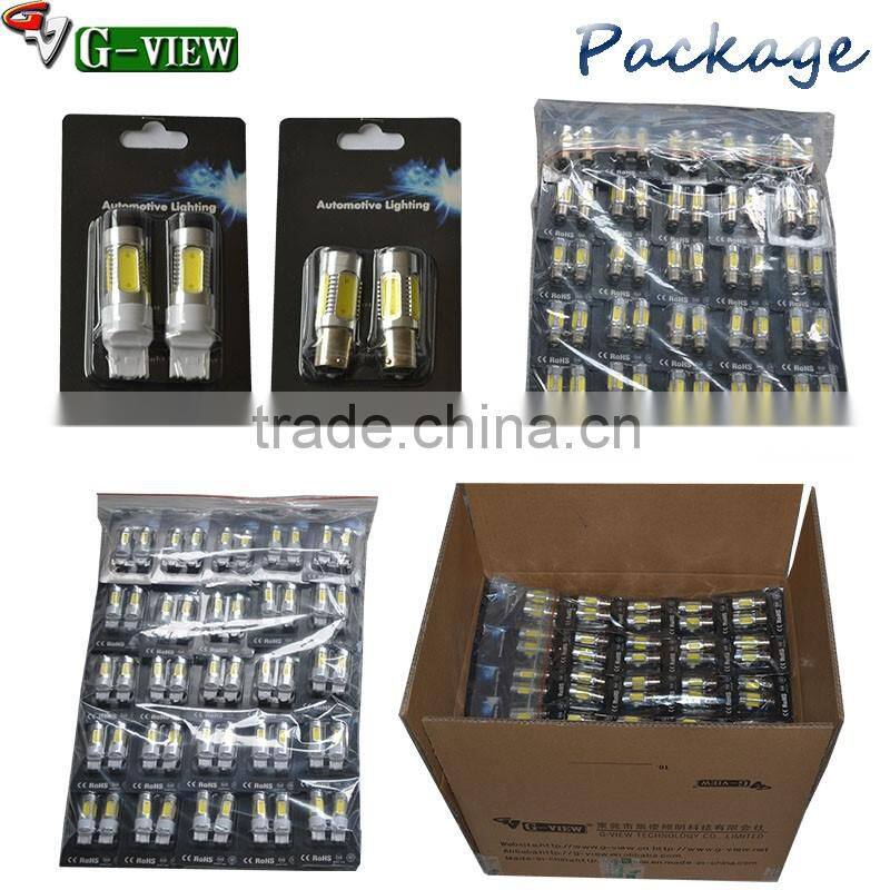 new type high quality led car auto lightings T20 7440 7443 30smd 5050chip yellow car LED bulb