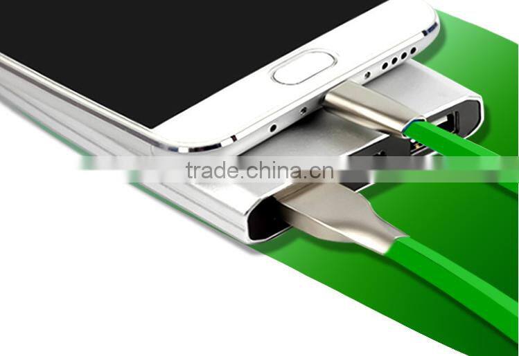 New Design Alloy USB 1M 2M 3M USB data cable for Samsung Android cellphone