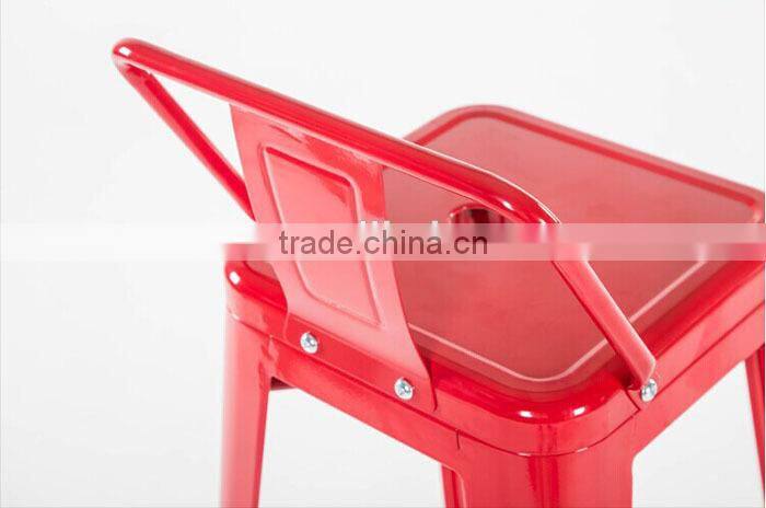 MCH-1515-2 Red Metal Stool High Bar Chair