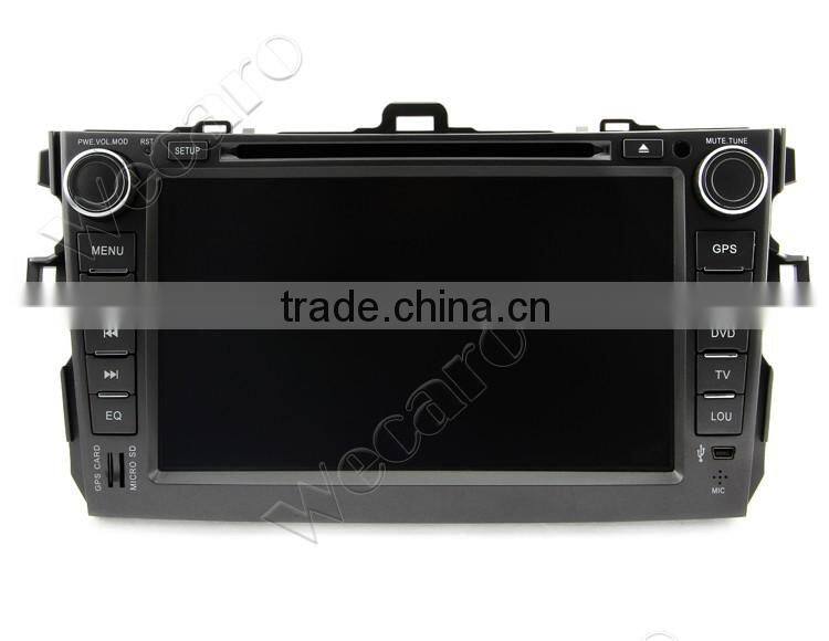 WECARO Factory OEM GPS Steering Wheel Pure Android 4.4 Car Multimedia Navigation System For Toyota Corolla 2006 - 2011