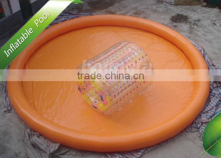 Orange Circle PVC inflatable kids pools