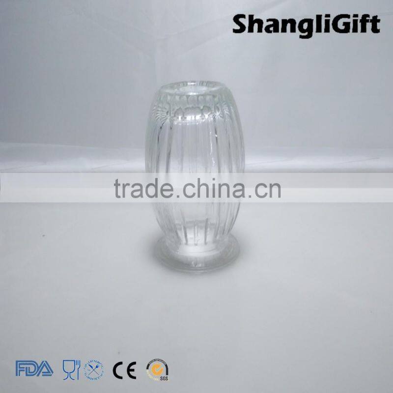 180ml clear pampkin shape glass vase, glass candle jar aroma reed diffuser