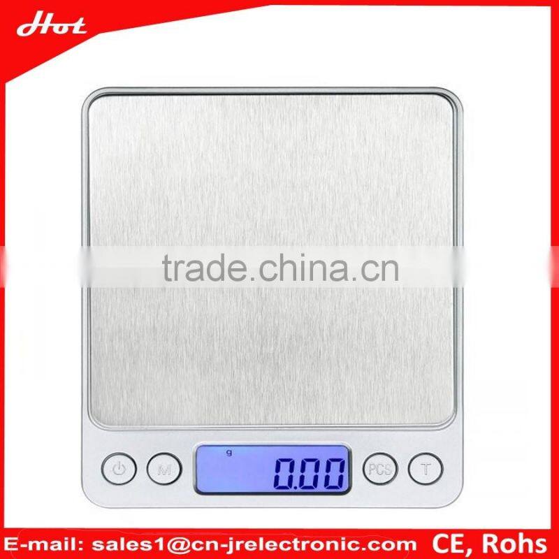 Free sample stainless steel pocket scale 500 g