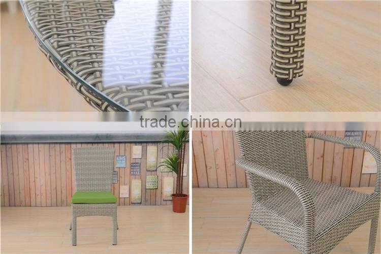Modern Outdoor Wicker Dining Table And Chair Rattan Garden Furniture Kitchen Dining Room Set