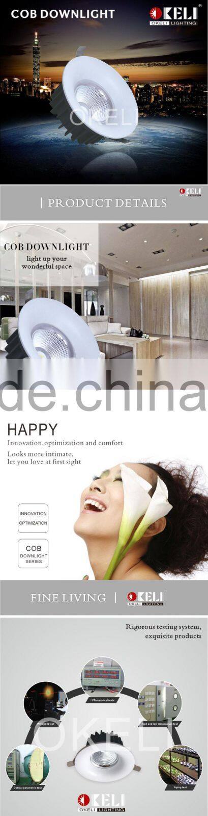 Top quality CE RoHS BIS approved led cob downlight,cob led downlight 10w 15w 20w 30w
