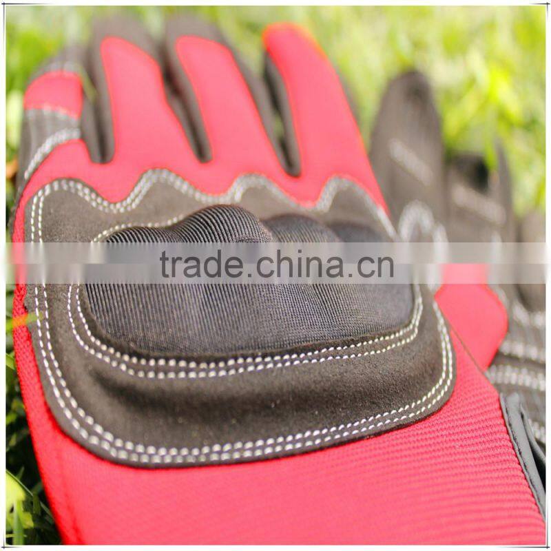 FTSAFETY anti vibration micro fiber synthetic mechanic gloves for safety