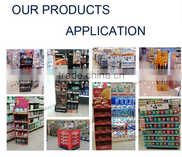 free magazine leaflet for hot sale product in supermarket corrugated paper stand display shelf