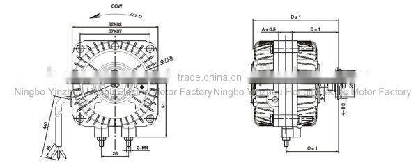 Freezer Condenser Fan Motor