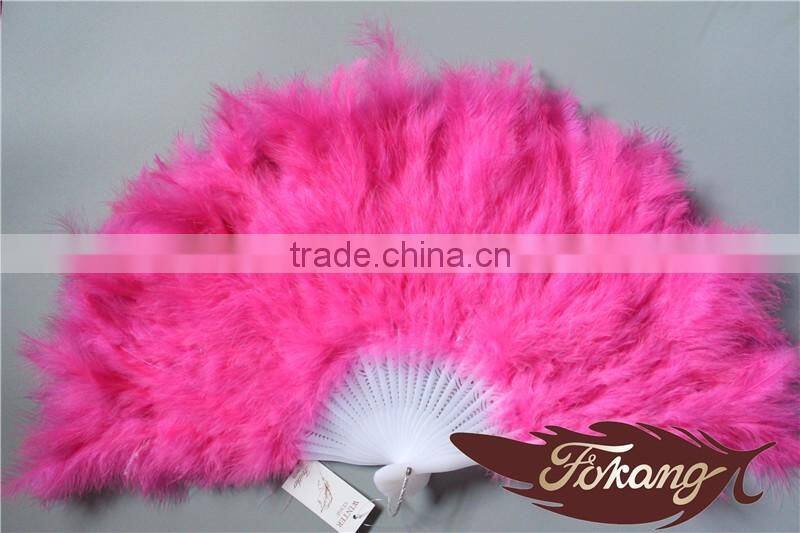 Natural Craft Marabou Turkey Feather Large Hand Fans