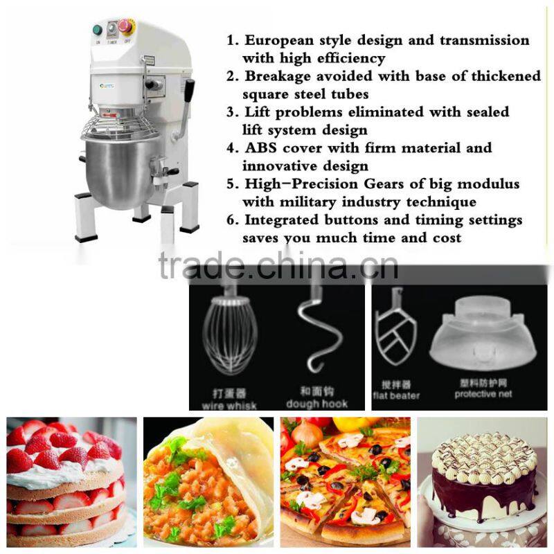 Excellent quality Low Cost industrial planetary bread dough cake mixer bakery equipments