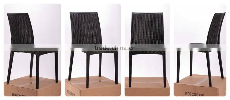 High Quality Dining Room PP Plastic Rattan Chair