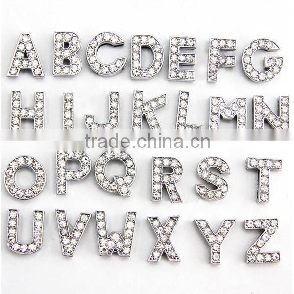 Rhinestone Crown Slider Charms For 10MM DIY Leather Bracelet Gummy Bracelet