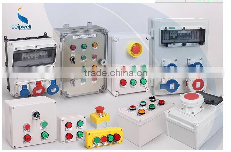 Manufacturer Saipwell 300*400*200mm fiberglass waterproof box IP65/ip66