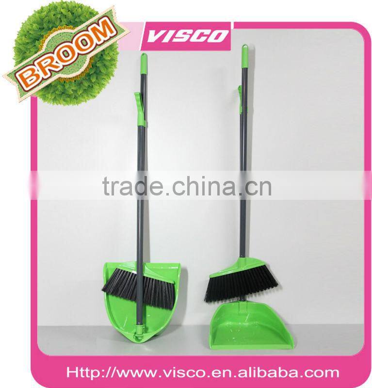 Metal handle industrial dustpan set VA130