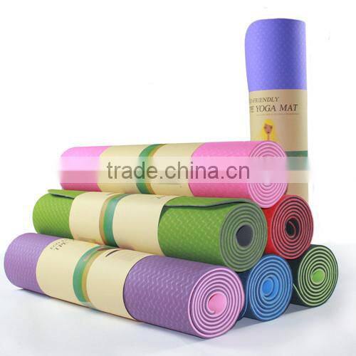 Non-skid Exercise Fitness Lose Weight Yoga Mat TPE Durable/ Latex-free
