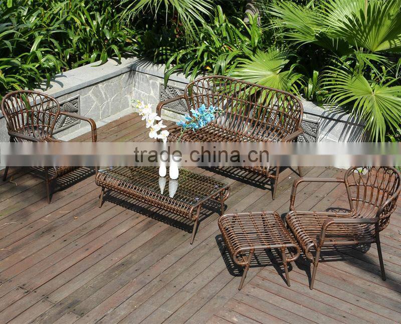 New Design Modern High Quality All Weather Outdoor Synthetic Poly Rattan Furniture