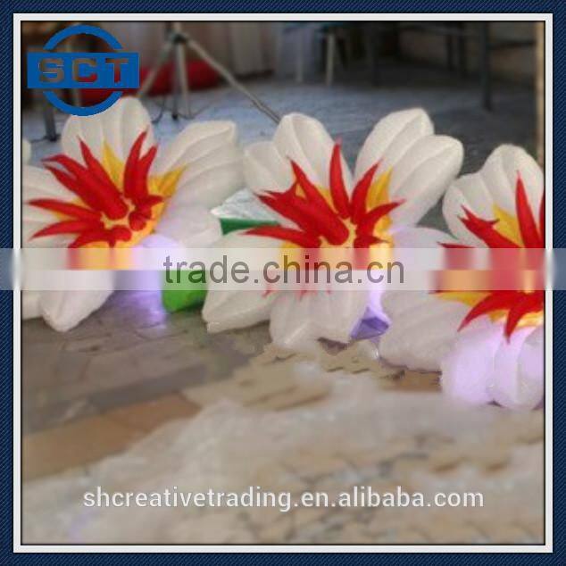 10m Inflatable LED Flower Inflatable Lighting For Party