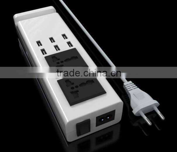 6 Port USB Charger Universal for Mobile Phone and Tablet UK/EU/US Standard