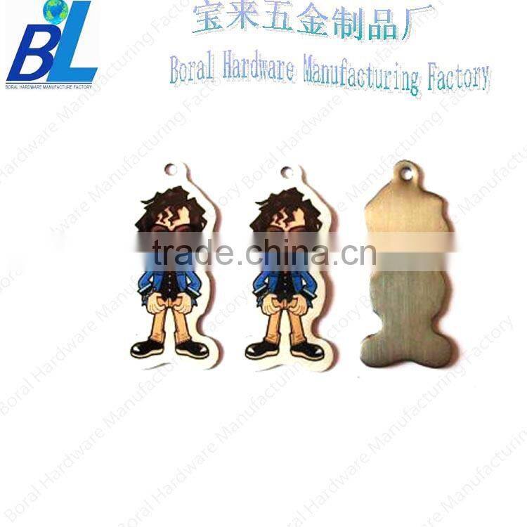 Various printed metal cartoon baby pendant phone strap