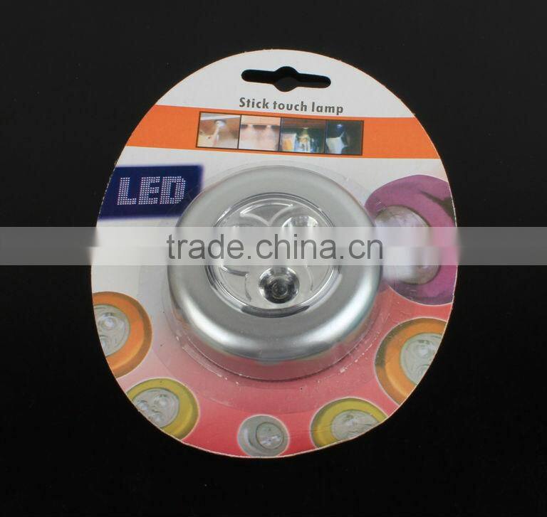 Goread N018 3 LED Press light night lights Press Down stick Touch Lamp Night Light