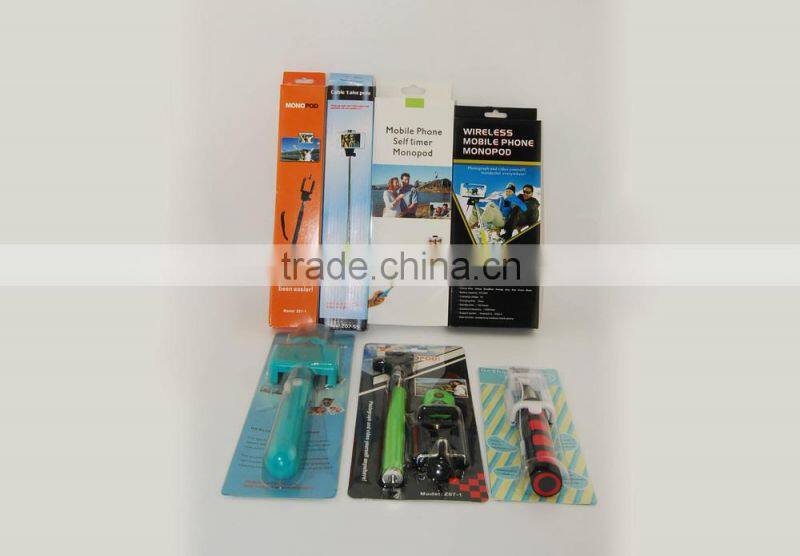 Selfie stick with remote shutter selfie-stick