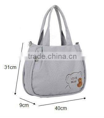 2013 New leisure and fashion canvas bag, elegant canvas tote bag