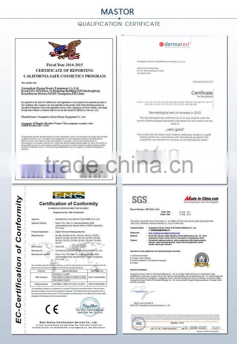 Medical Grade Micropigment Permanent Makeup eyebrow tattoo pigment