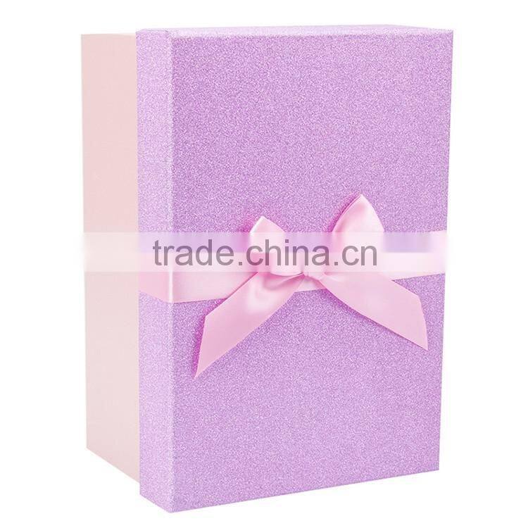 Customized paper box packaging gift cardboard box with ribbon paper gift box