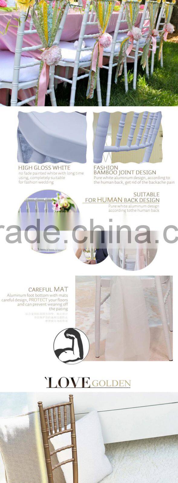 foshan gold and white chivari tiffany wedding chair