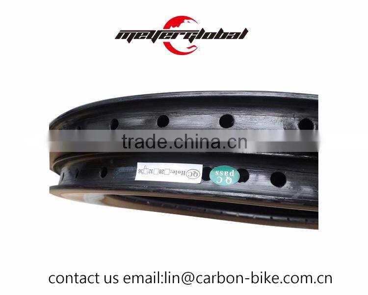 MeyerGlobal 20'' 50mm bike rim 451 BMX carbon bike clincher rim 12k glassy