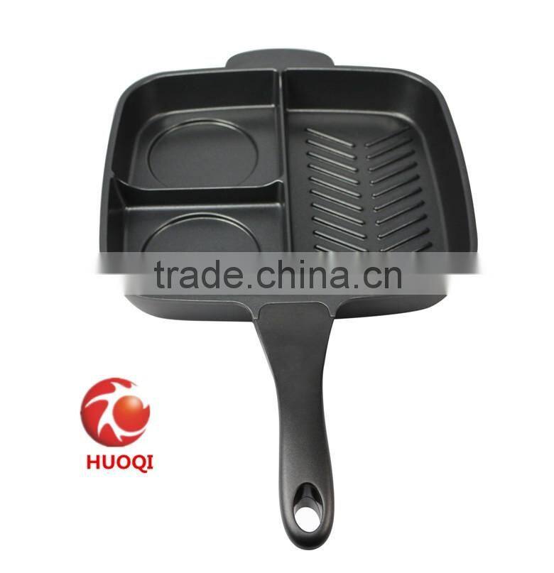 Die-casting aluminum non-stick 3 in 1 frying pan master pan