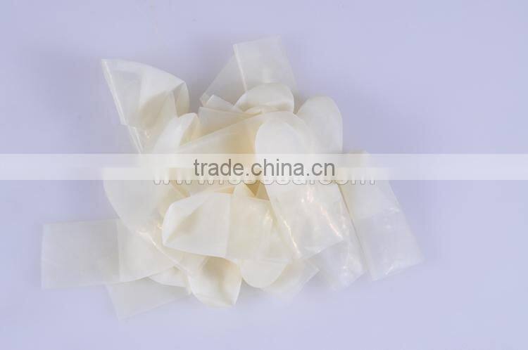 2015 Cheap Cut Type Transparent Latex Finger Cots Powder Free Cleanroom Finger Cots