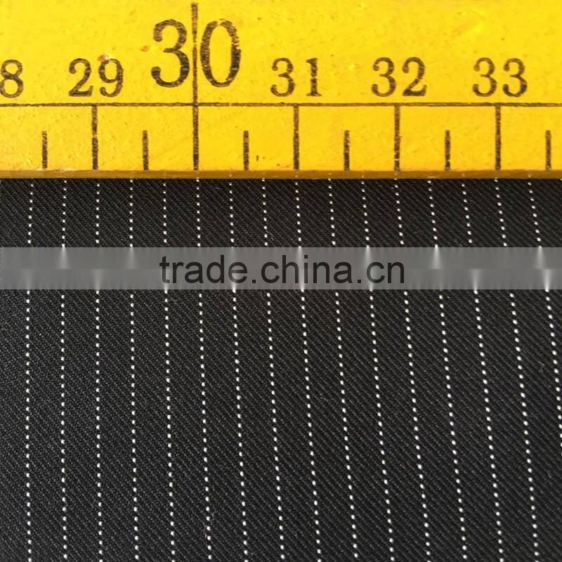 polyester mini matt fabric stripe for suits workwear uniform