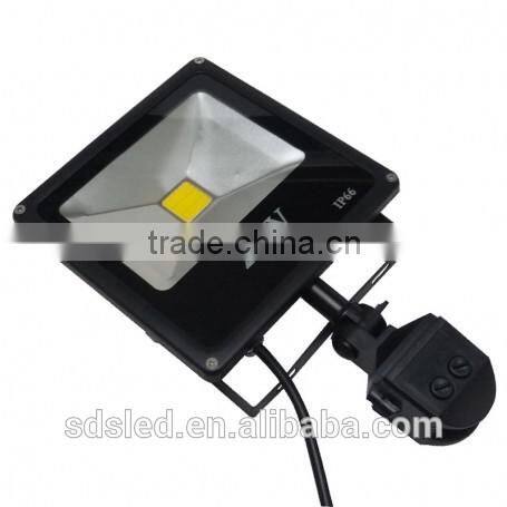 LED 20W IP65 Integrated Natural White Black PIR Outdoor Led Flood Light