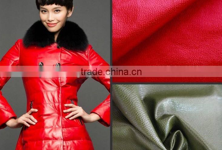 Factory direct sales 2014 New Design Imitation Leather For Car Interior Bag, Dress, Garment, coat,Down jacket etc