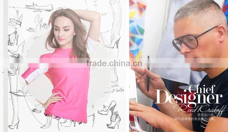 2016 top selling sun protection waterproof short sleeve surfing wetsuit cloth