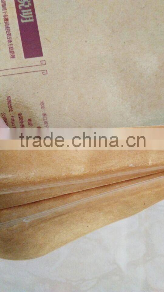 pillow case paper bag with pe tarpaulin/Pe coated brown paper bag