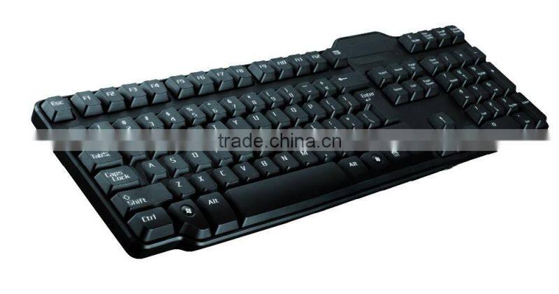 2.4GHz USB full black ergonomic wireless keyboard for Android TV