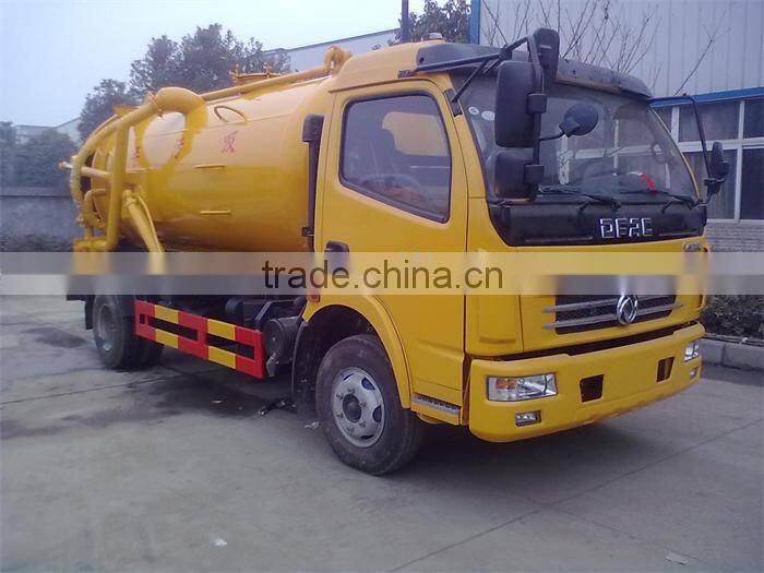 facture sale 5000L sewage suction tank truck ,sewage suction tanker truck