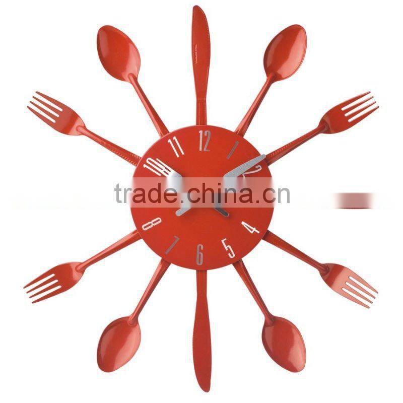 metal kitchen wall clock