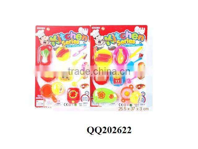 Plastic kids kitchen play set