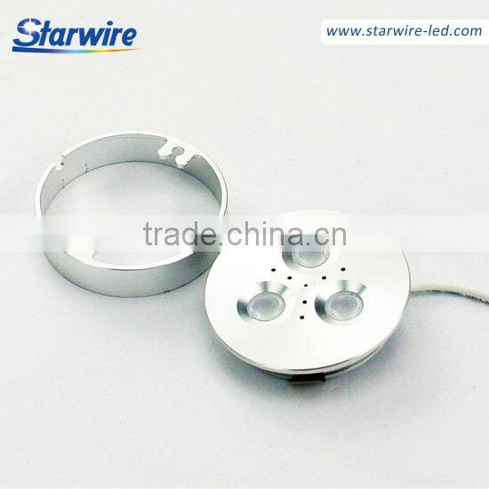 new type - 3*1W led puck light with lens