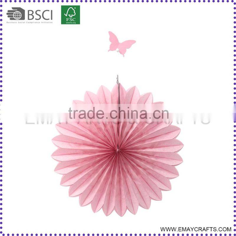christmas gift die-cut paper fans home decor made in china