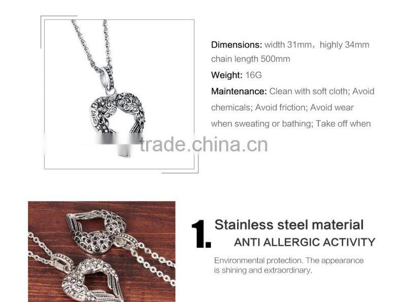 Latest Product In 2016 Stainless Steel Heart Necklace Heart