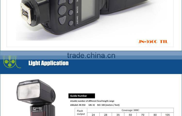 Wholesale JN-950C TTL Slave Wireless Flash Flashgun Speedlite for Canon EOS 7D 60D 550D 600D 1100D