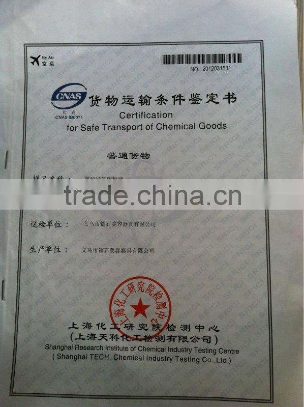 Certification Carbon Cream for skin care Laser treatment