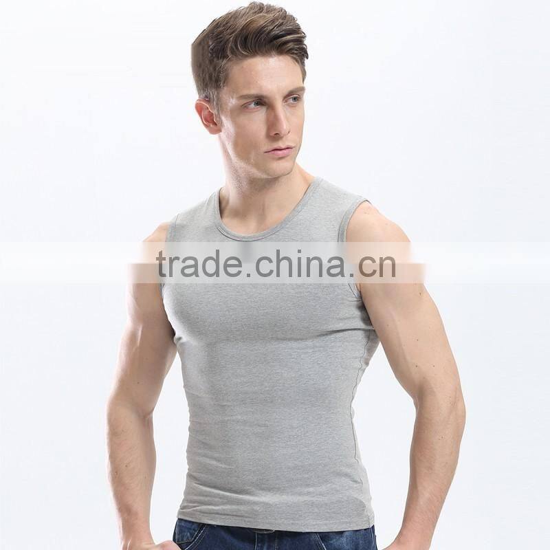 round neck style men cotton casual vest waistcoat new design sexy tight vest for men