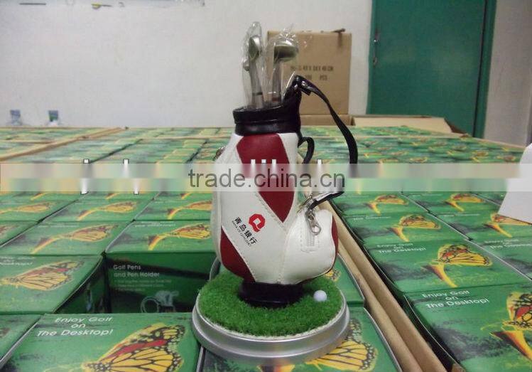 business gift golf pen container office suit