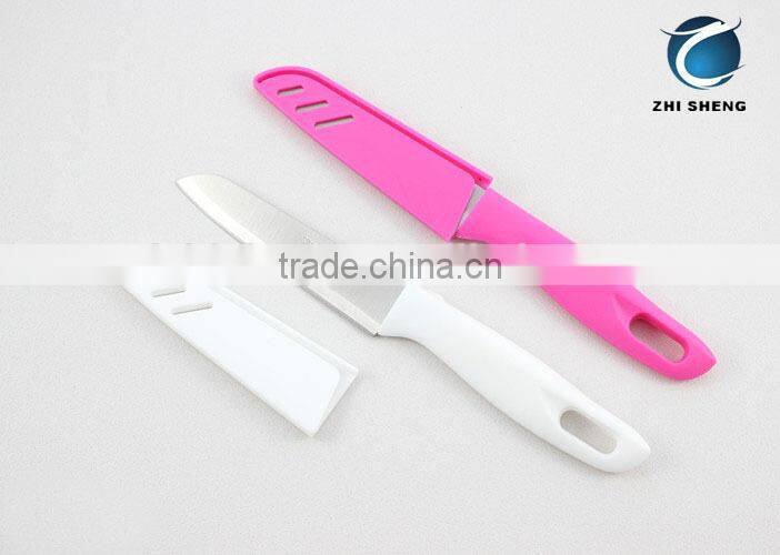 Fish Shape cheap paring knife with sheath